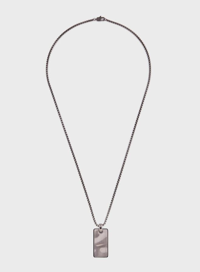 CALVIN KLEIN Ck Metallic Waves Men's Stainless Steel Necklace - Image 1