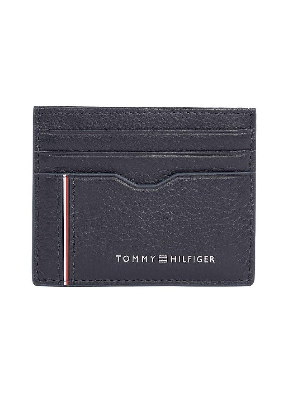 TOMMY HILFIGER Space Blue Leather Cardholder for Men - Image 1