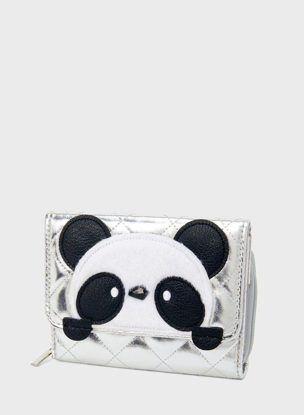Claire's Chic Panda Wallet in Soft PU Leather - Image 1