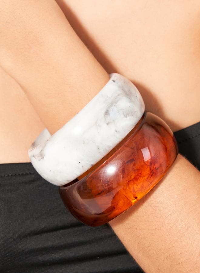 Styli Solid Thick Cuff Bracelet - Elegance on Your Wrist - Image 1