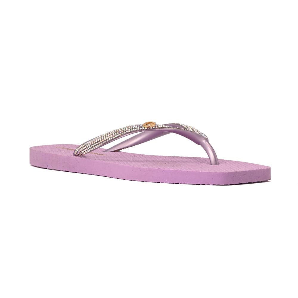 Lilac Shine Flip-Flops - Classic Elegance Meets Comfort - Image 1