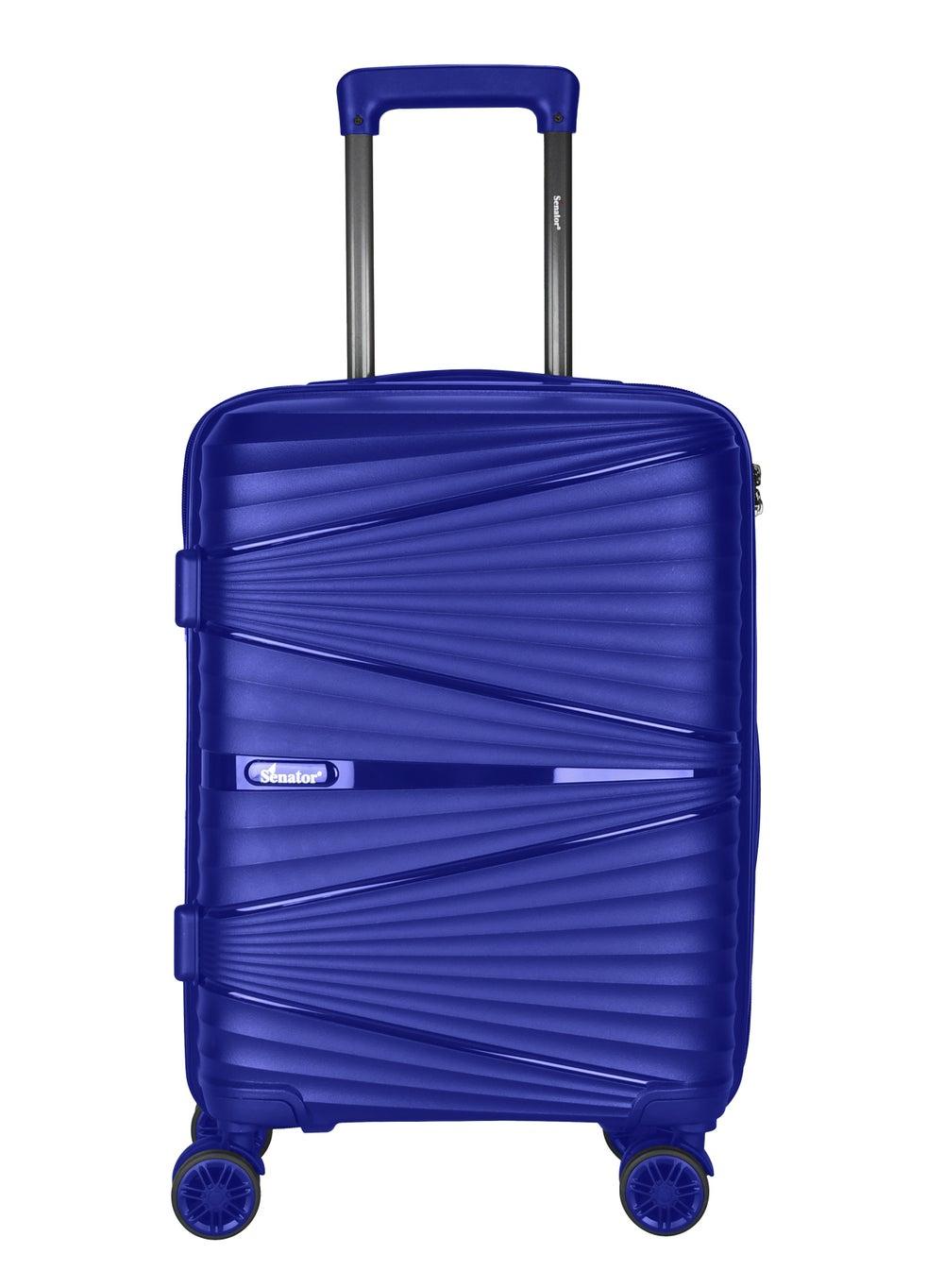 SENATOR KH1005 Lightweight Luxury Carry-On Trolley in Blue - Image 1