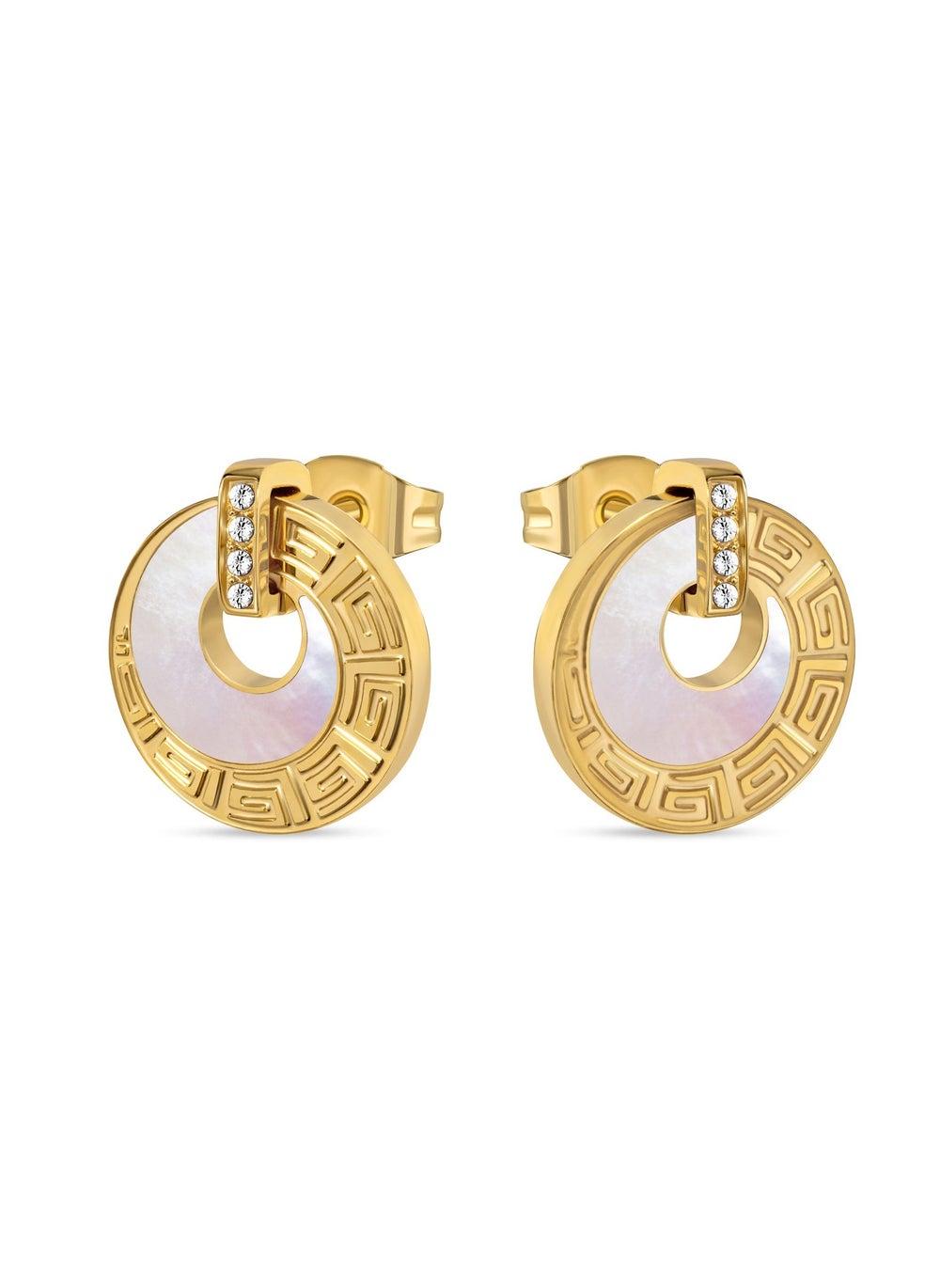 Guy Laroche Coralie Gold-Plated Elegance Earrings - Image 1