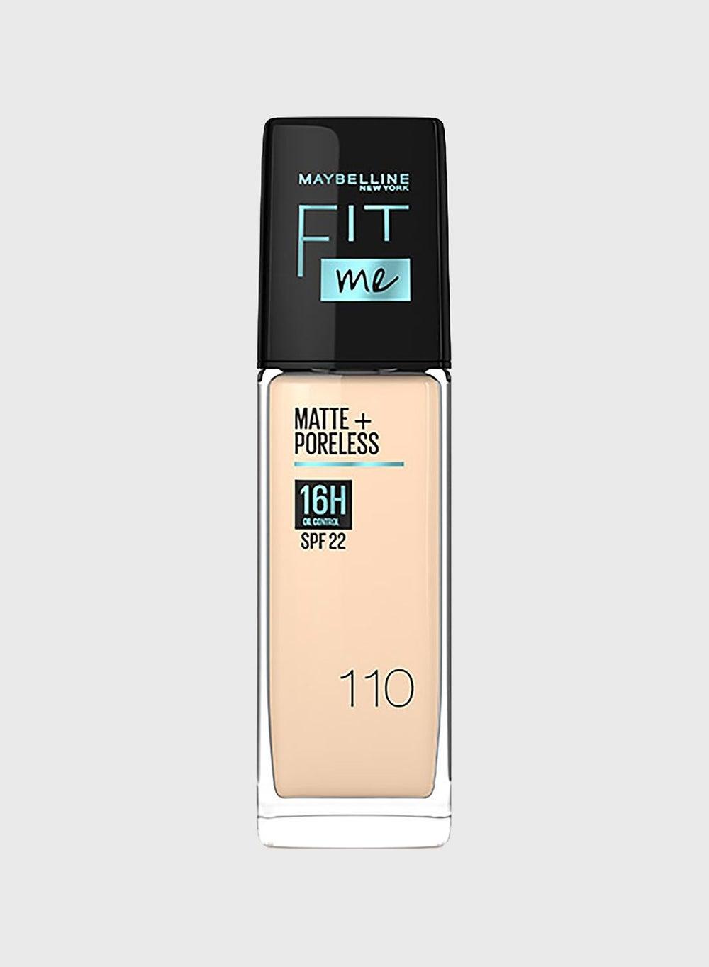 Fit Me Matte Poreless 16H Control SPF 22 Foundation - 110 - Image 1