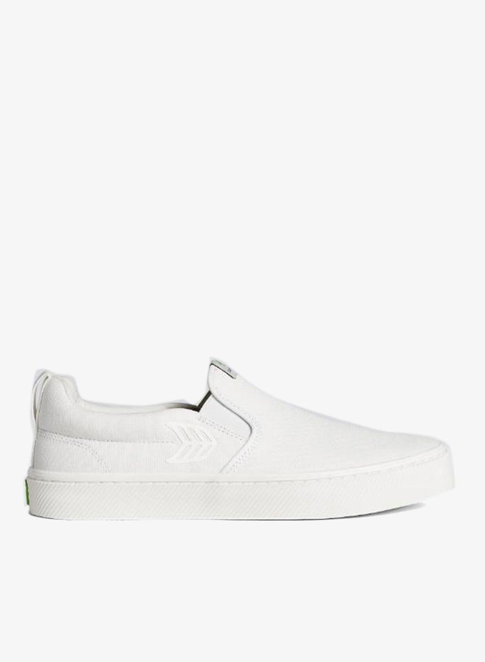 Off-White Canvas Elegance: Eco-Friendly Slip-Ons - Image 1