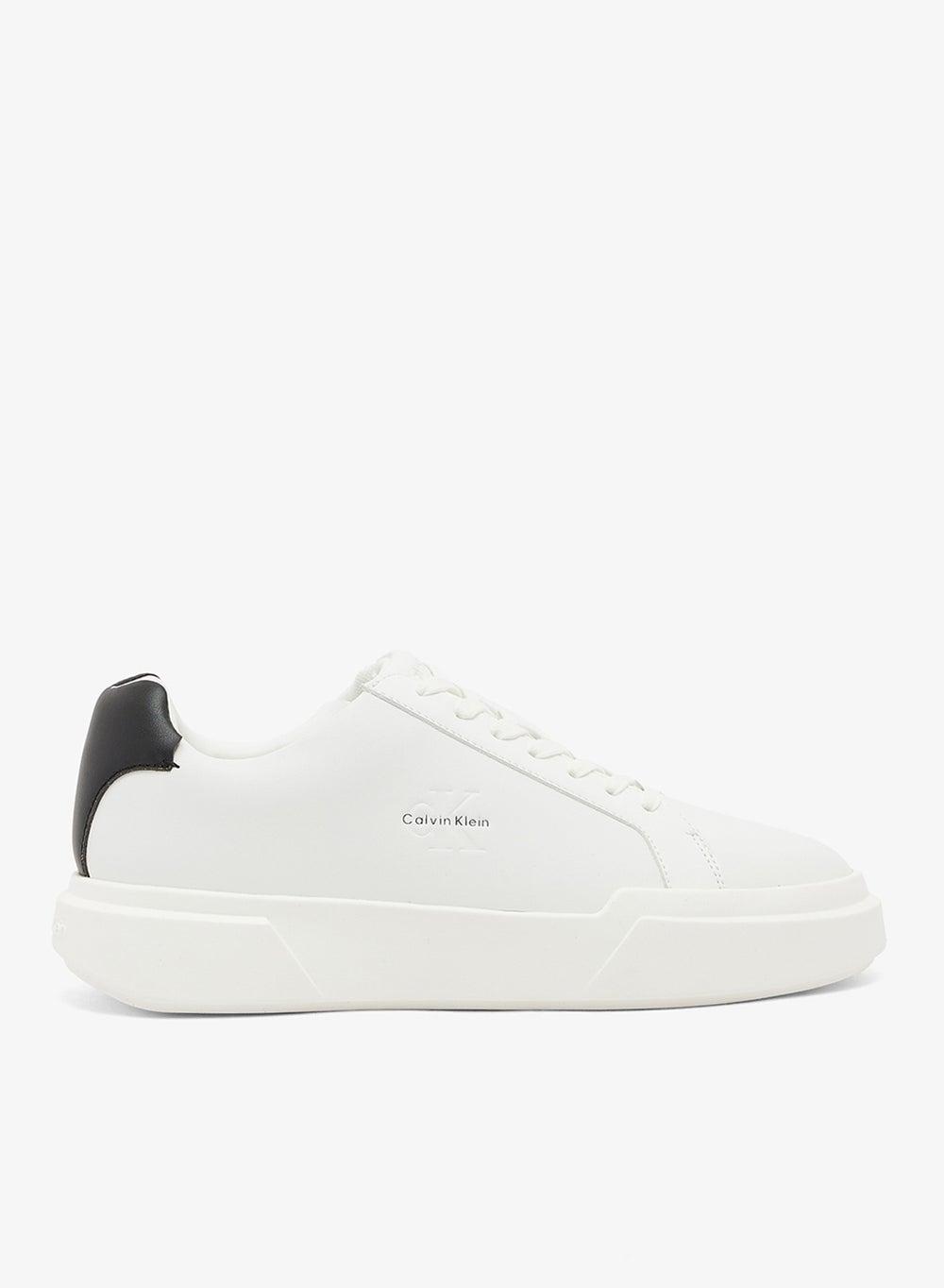 NYC Bright White & Black Leather Sneakers - Yw0Yw0194701W - Image 1
