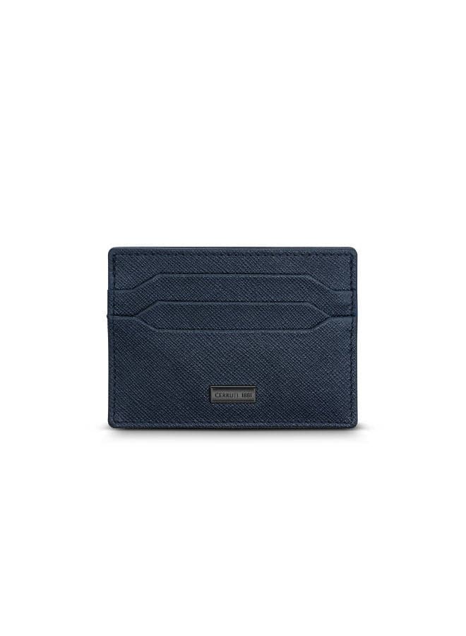 CERRUTI 1881 Elegant Navy Blue Card Case for Men - Image 1