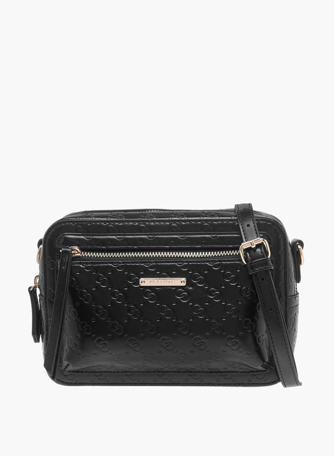 Celeste Monogram Embossed Crossbody Bag for Women - Image 1
