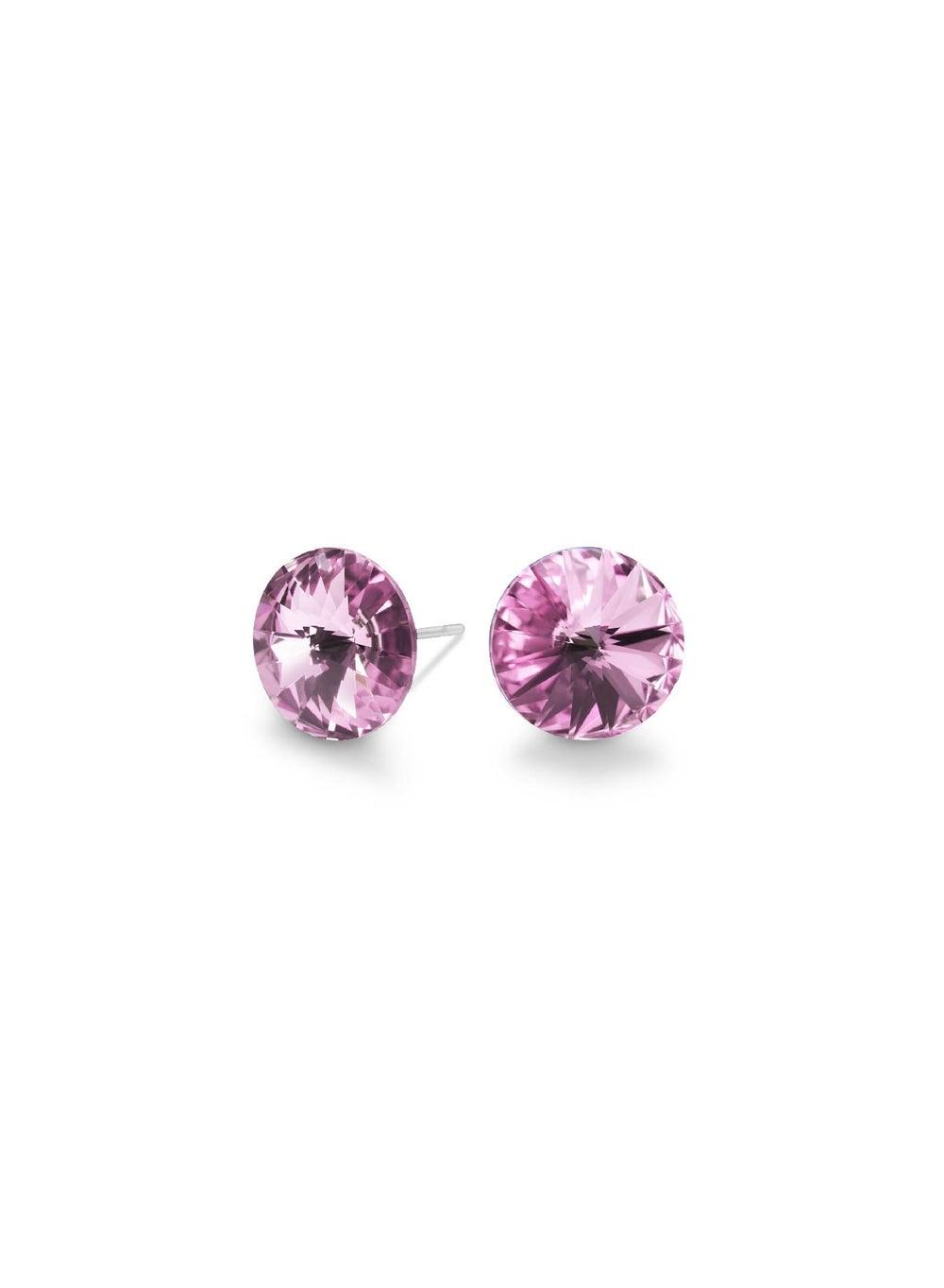 Seona MILA Light Amethyst Studs - Elegance in Simplicity - Image 1
