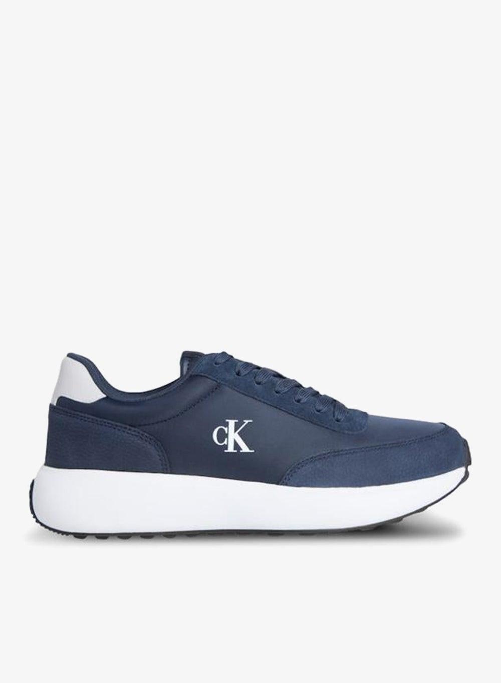 Tallinn Ym0Ym013700G7: Sleek Navy Low-Top Sneakers - Image 1