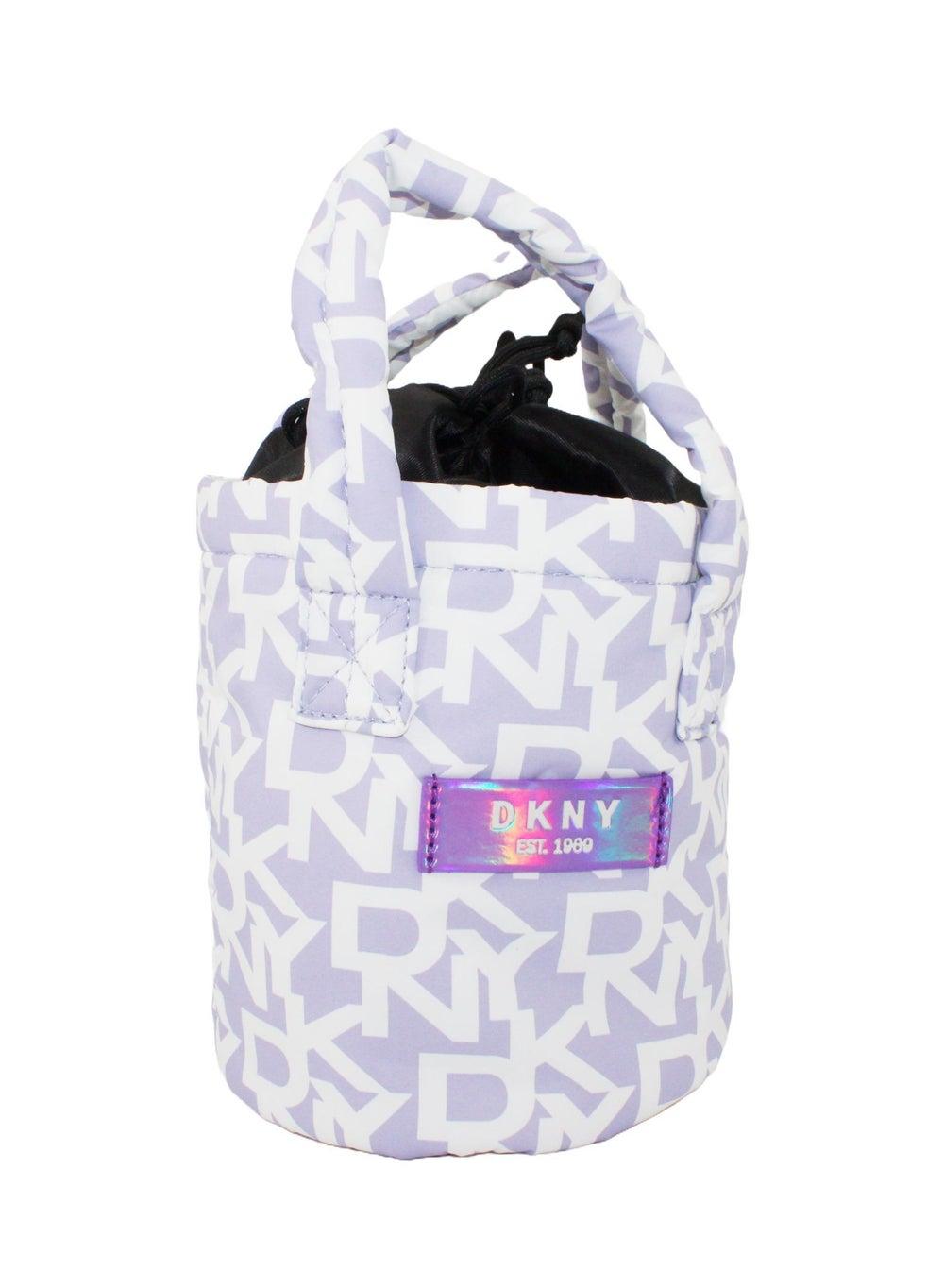 DKNY Signature Puffer Bucket Bag - Compact Cosmetic Travel Kit - Image 1
