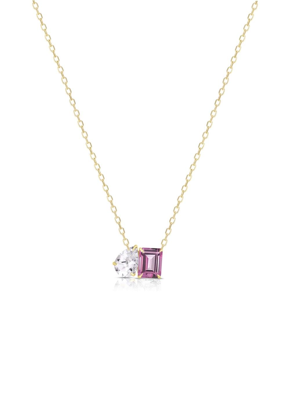 Liu Jo Dereh Women's Pink Necklace – Radiant Elegance - Image 1