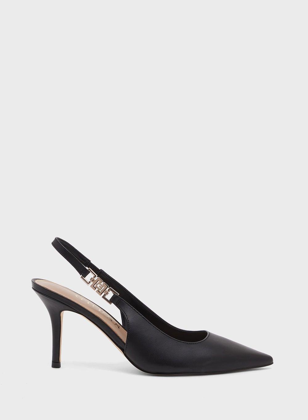 GUESS Gwnassha2 Blk02 Sleek Slingback Stiletto Pumps - Image 1