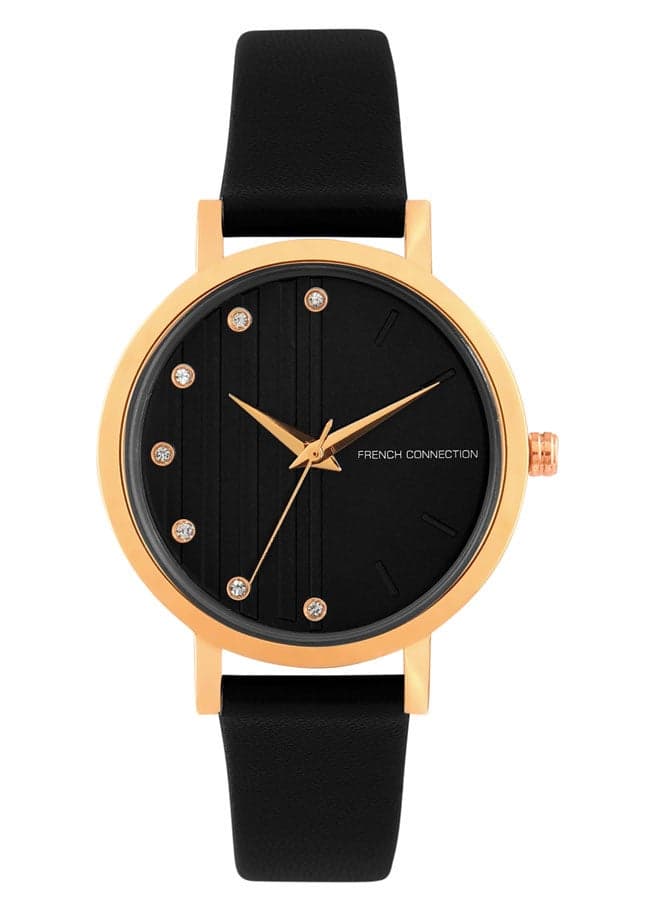 French Connection Elegant Black Dial Women's Watch - Image 1