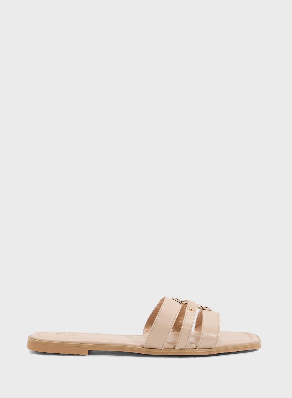 Elegant Beige X2503 95 Flat Sandal for Women - Image 1