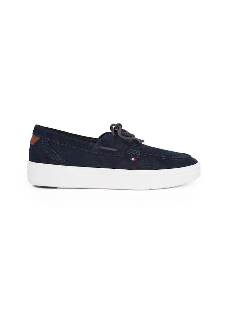 MODERN LIGHT HYBRID SUEDE BOAT S - Elegant Casual Slip-Ons - Image 1