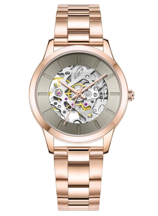 Kenneth Cole 36mm Rose Gold Automatic Watch KCWLL2222504 - Image 1