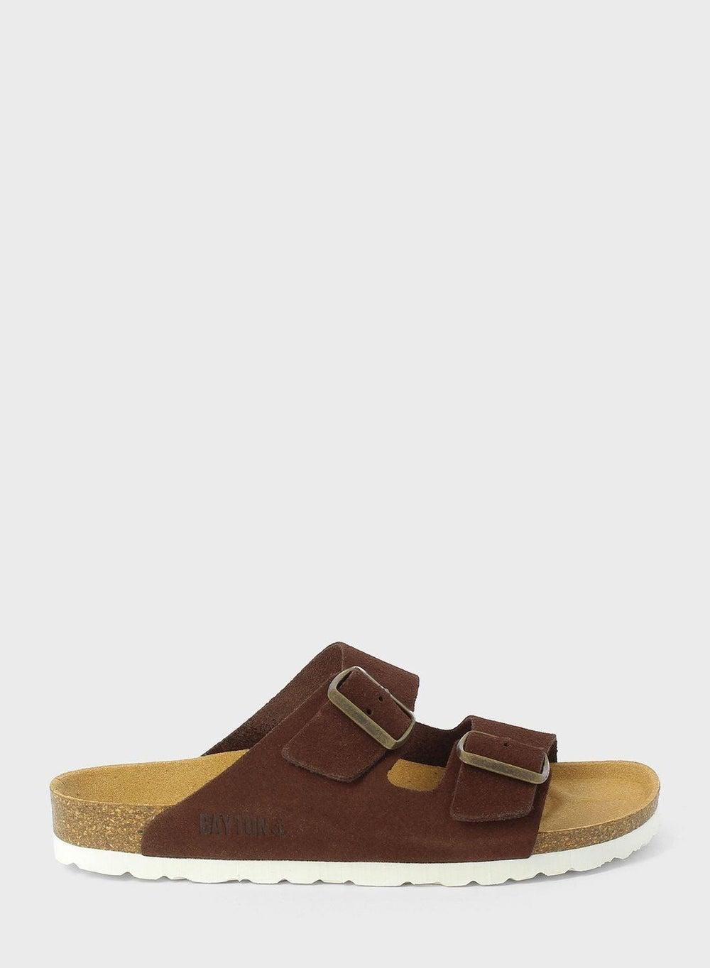 Zorga Chic Two-Tone Flat Sandals - Designed in France - Image 1