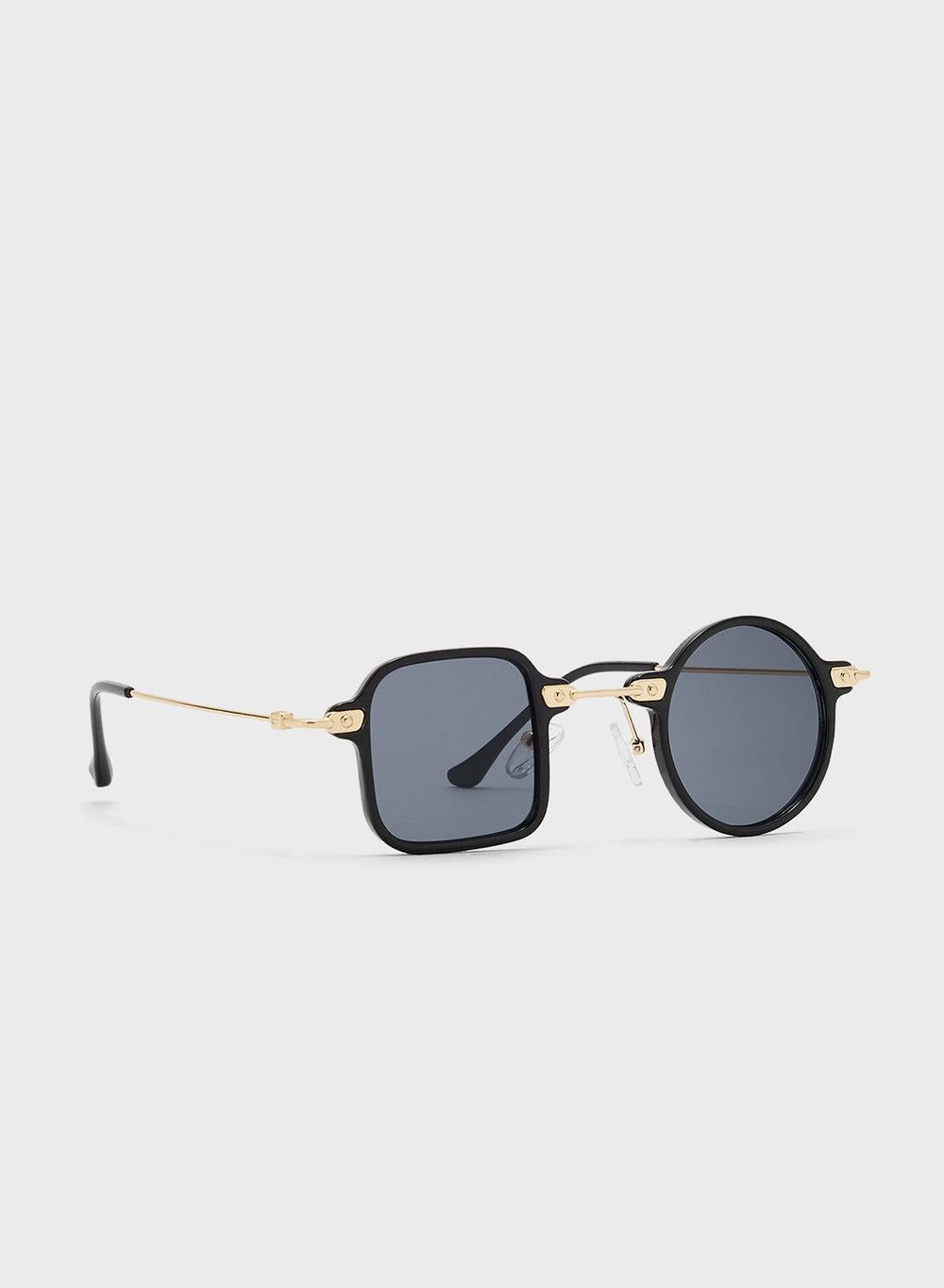 Seventy Five Men's Asymmetric Square-Round Sunglasses - Image 1