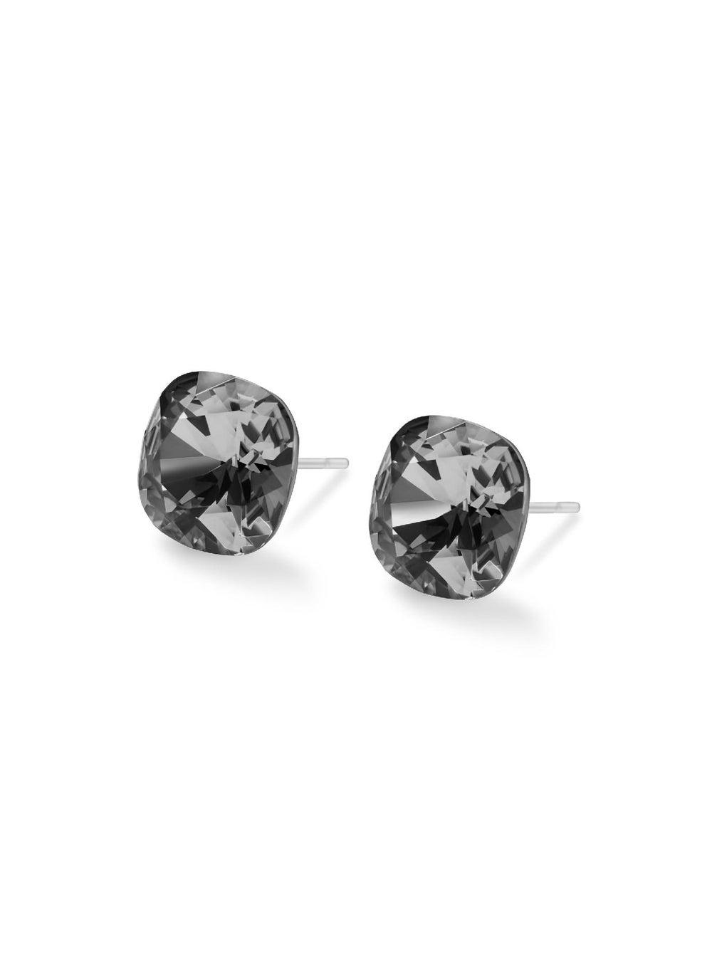 Seona SOPHIA Silver Night Studs - Canadian Elegance with Austrian Crystals - Image 1