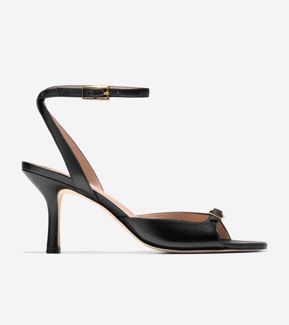 Annalise Buckle Heeled Sandals in Elegant Black - Image 1