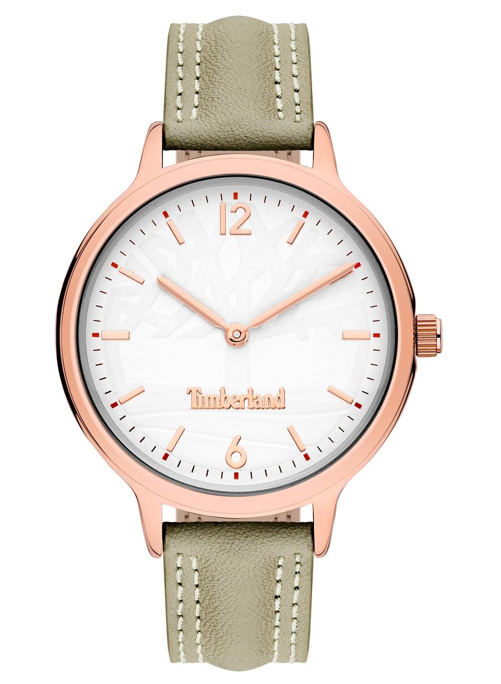 Timberland Sconset 34mm Grey Leather Women's Watch - Image 1