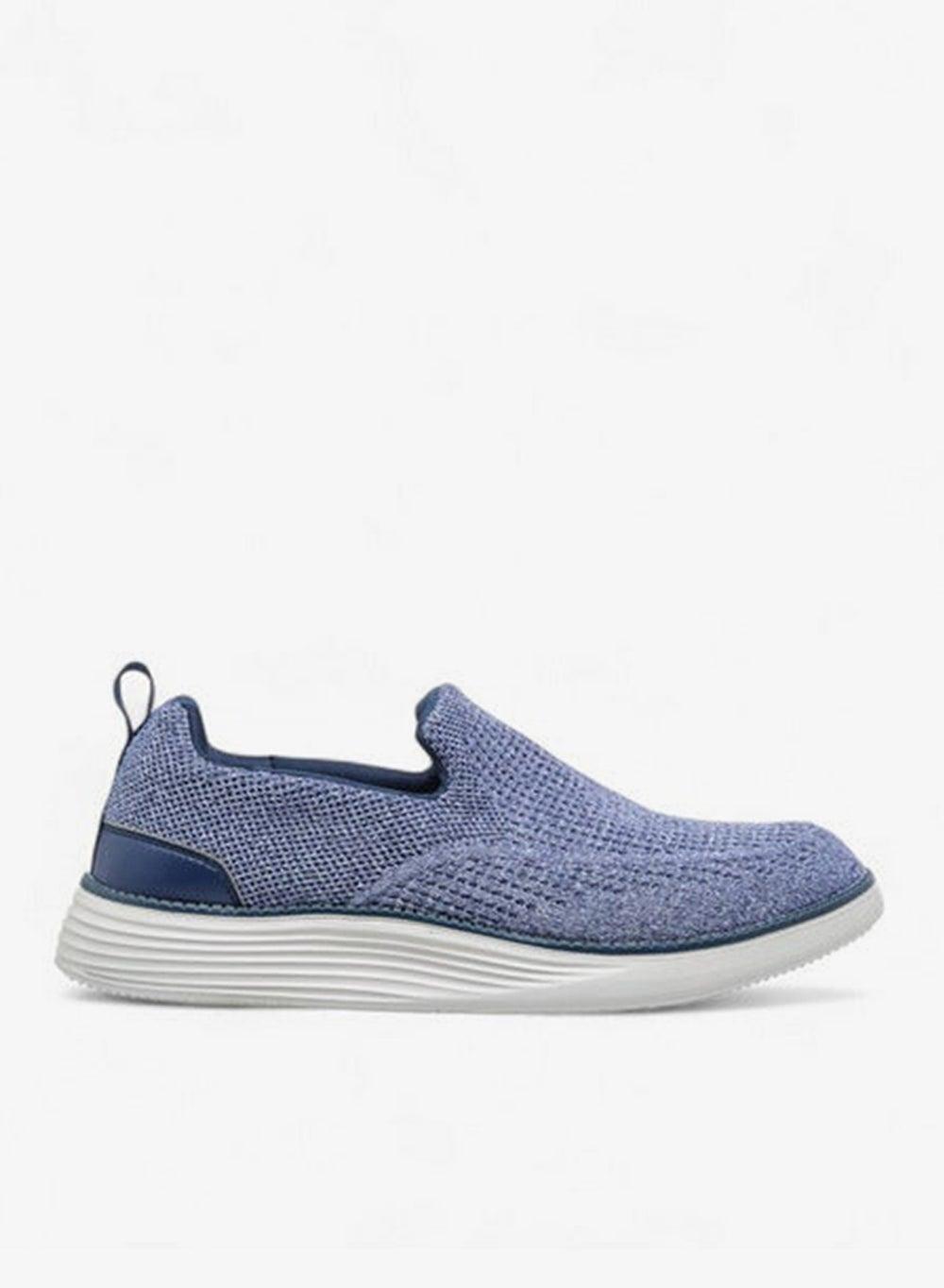 Luxury Navy Textured Loafers LS24020452 for Men - Image 1