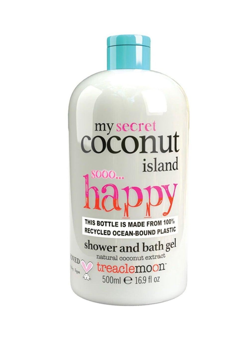 Coconut Island Bliss Bath & Shower Gel 500ml - Vegan Luxury - Image 1