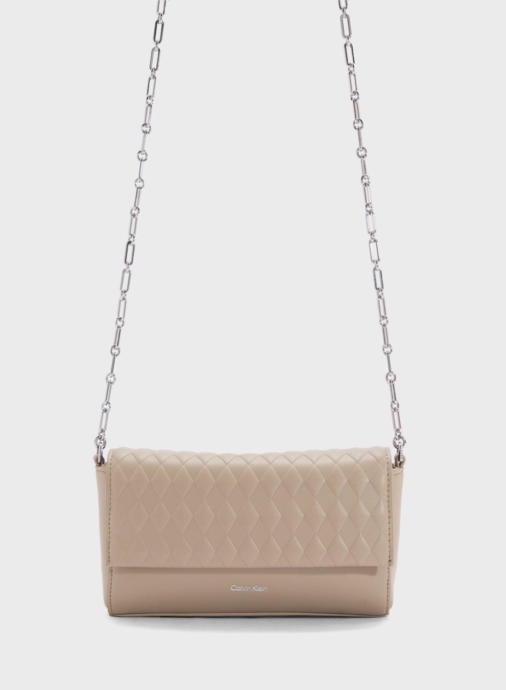 CALVIN KLEIN Mini Quilt Crossbody with Elegant Chain Detail - Image 1