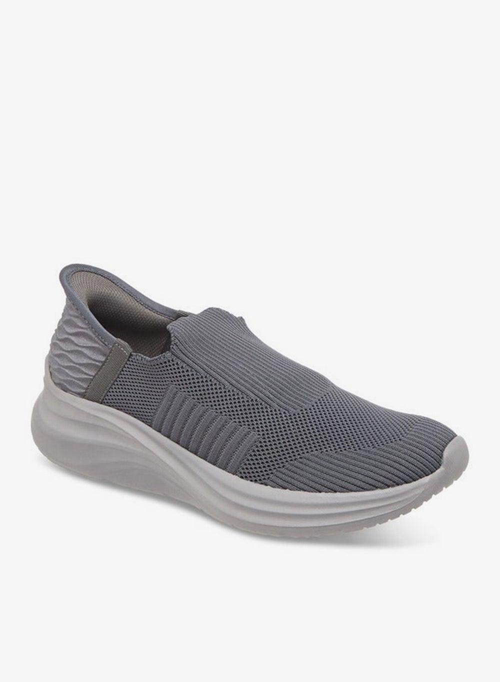 Pf1244Grey Men's Elite Textured Slip-On Sneakers - Image 1