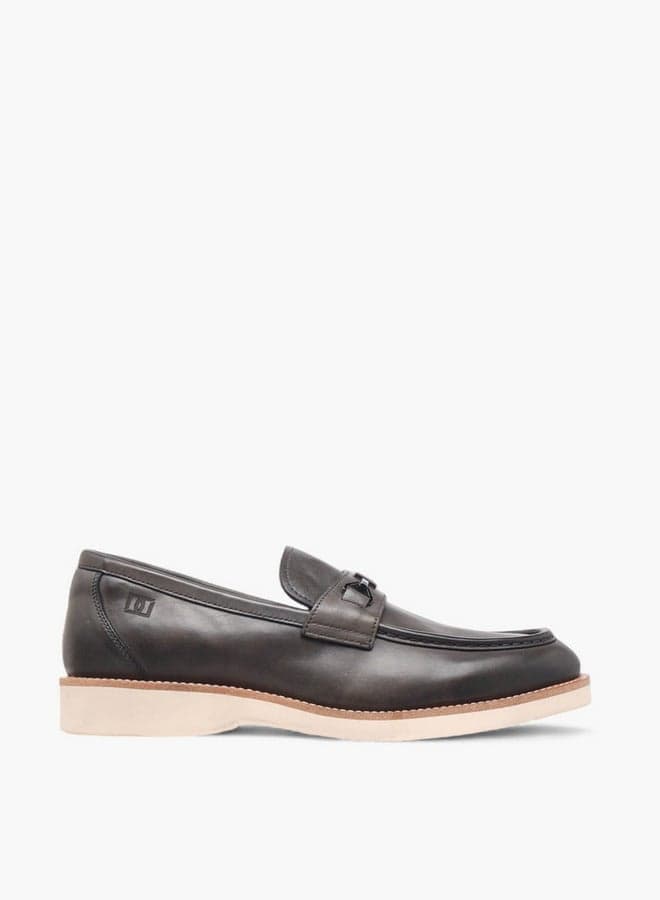 K1369-04 Elegant Grey Men's Slip-On Loafers - Image 1