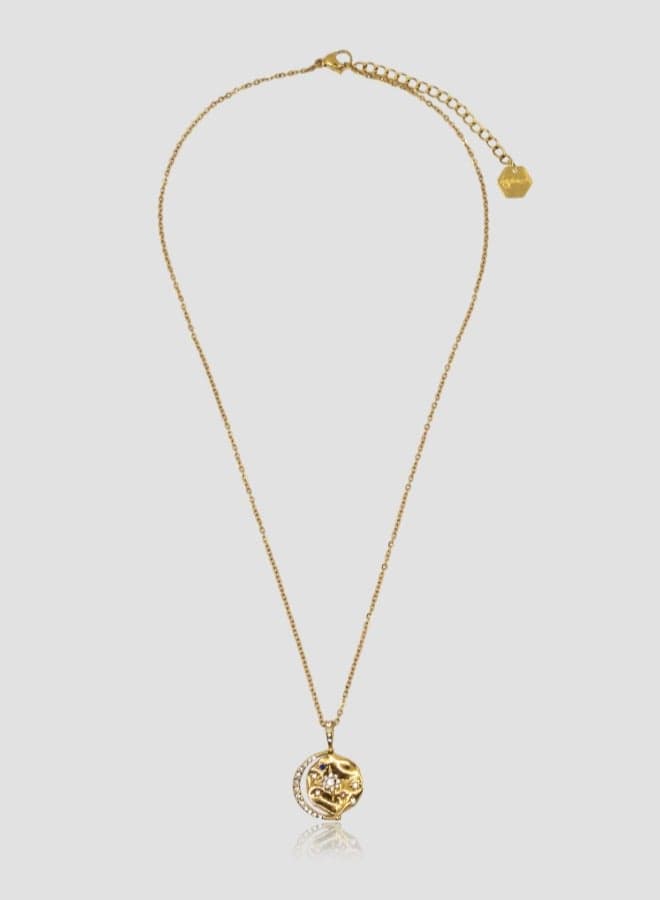 Lady Mauve LUAN - Hypoallergenic Gold-Plated Necklace - Image 1