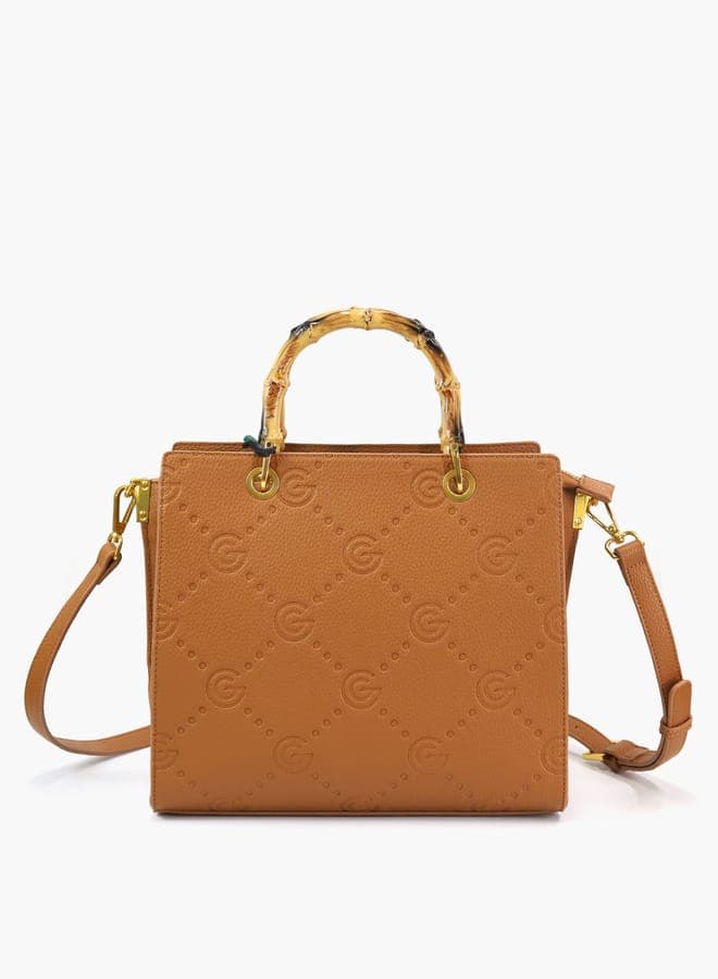 Gabriella Gucci Elegance Tote - Monogram Embossed with Zip Closure - Image 1