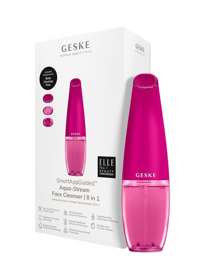 GESKE Aqua-Stream 8-In-1 Hydra Face Care | Home Facial Device - Image 1