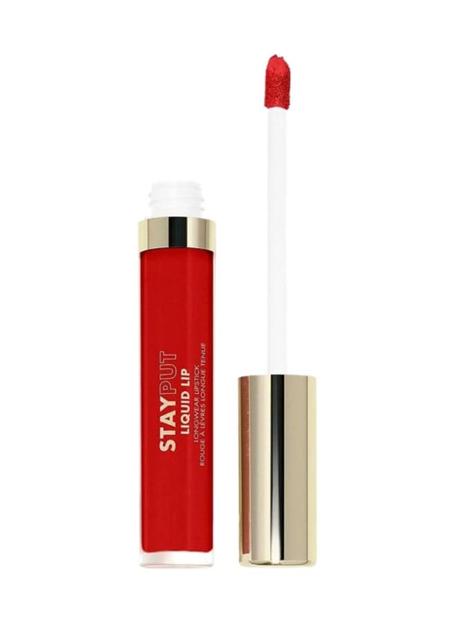 Stay Put Liquid Lip Longwear Lipstick - Red Flag - Image 1