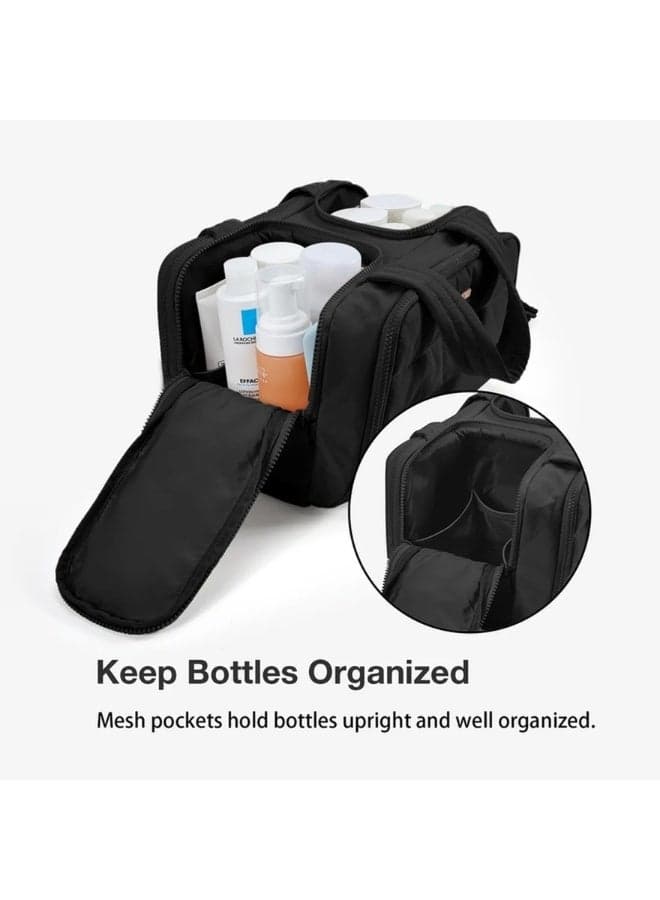 BAGSMART Zora Black 4-in-1 Elegant Travel Toiletry Organizer - Image 1