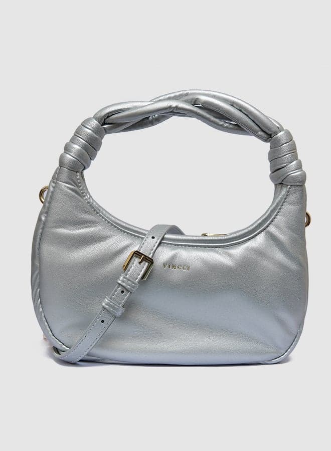 Vincci Elegant Shoulder Bag with Unique Knotted Handle - Image 1