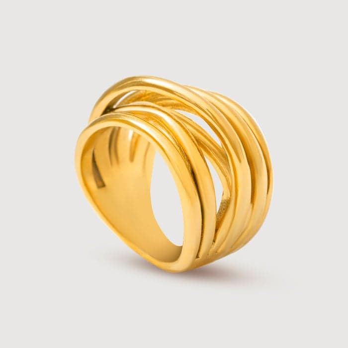 Noya Noor Ring - 18K Gold Plated Elegance for Women - Image 1