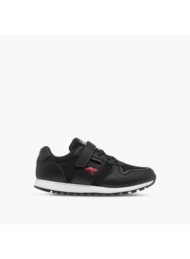 24Yk582Bp Elegant Boys' Black Logo Sneakers - Image 1