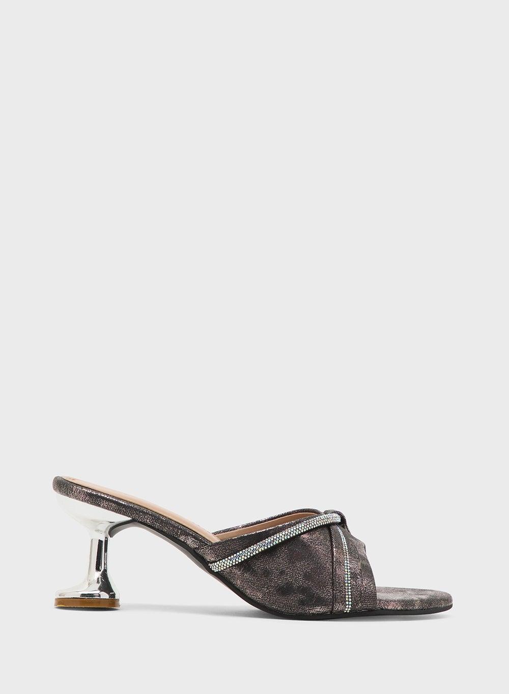 Ps 667 Black Heeled Occasion Sandal – Elegance Elevated - Image 1