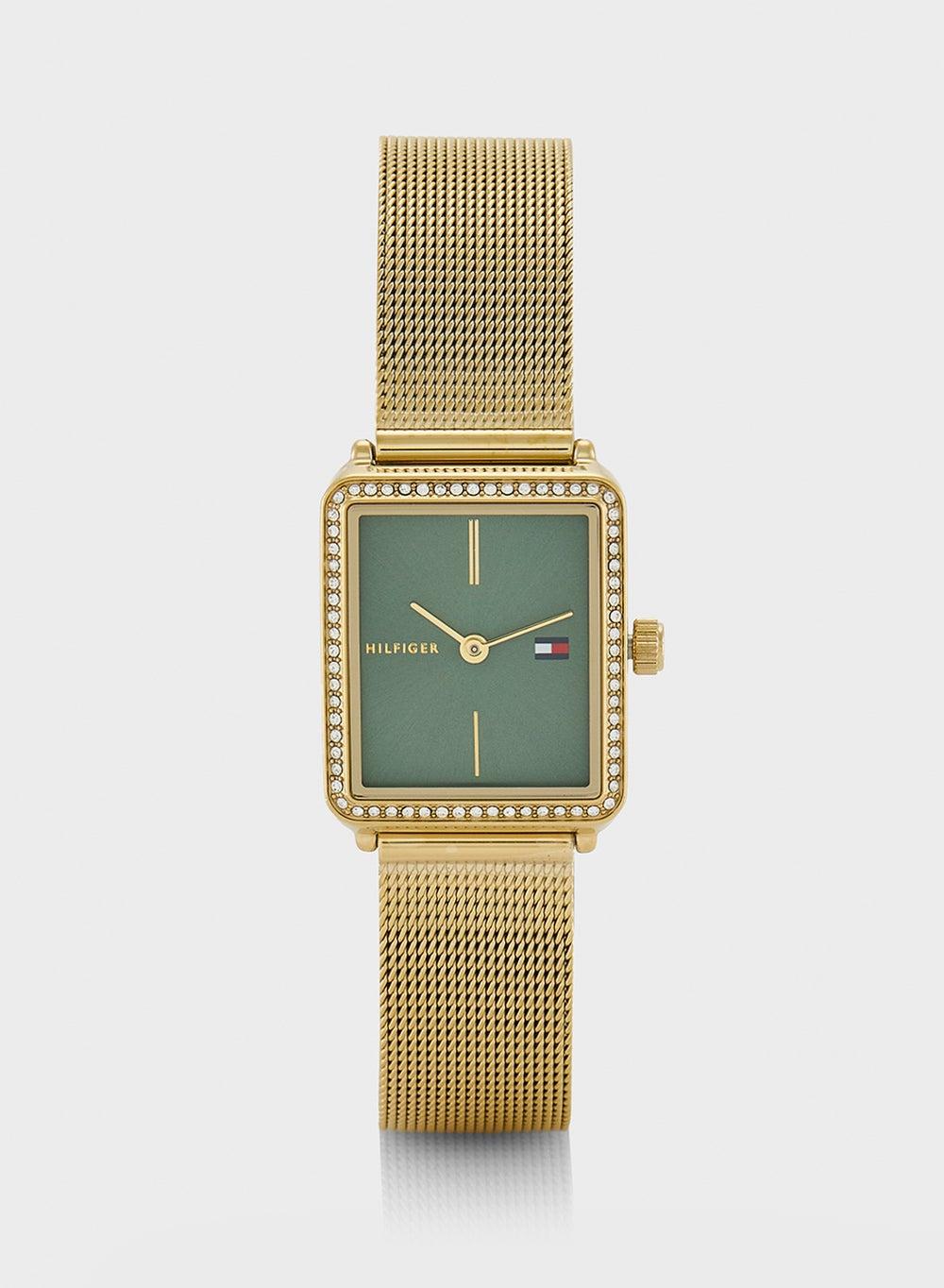 TOMMY HILFIGER Elegant Tea Mesh Women's Analog Watch - Image 1