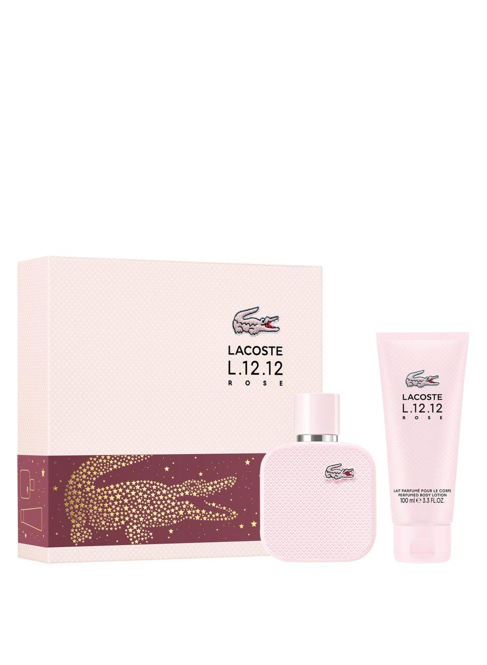 LACOSTE L1212 Rose Elegance EDP & Lotion Set 3386460159104 - Image 1