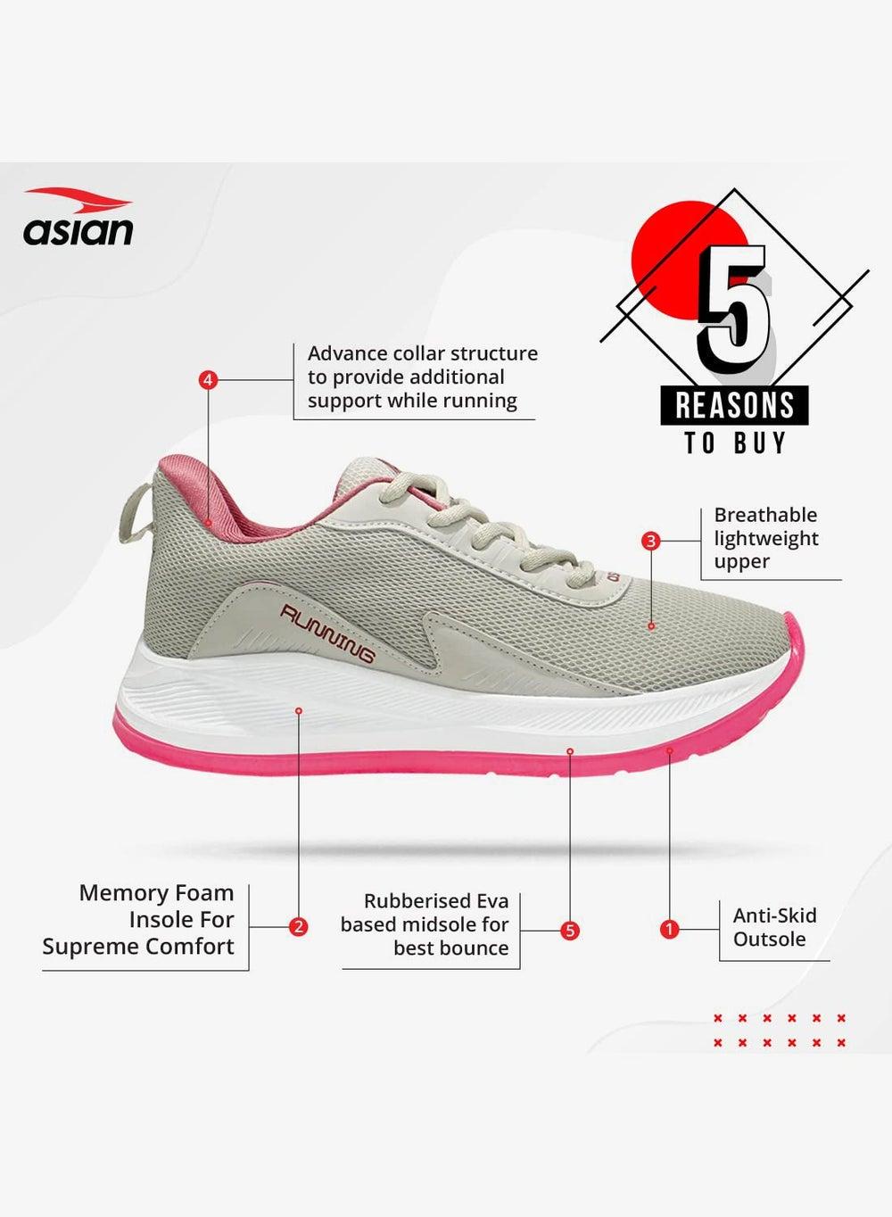 Chic Light Grey Mauve EVA Sneakers for Active Lifestyles - Image 1