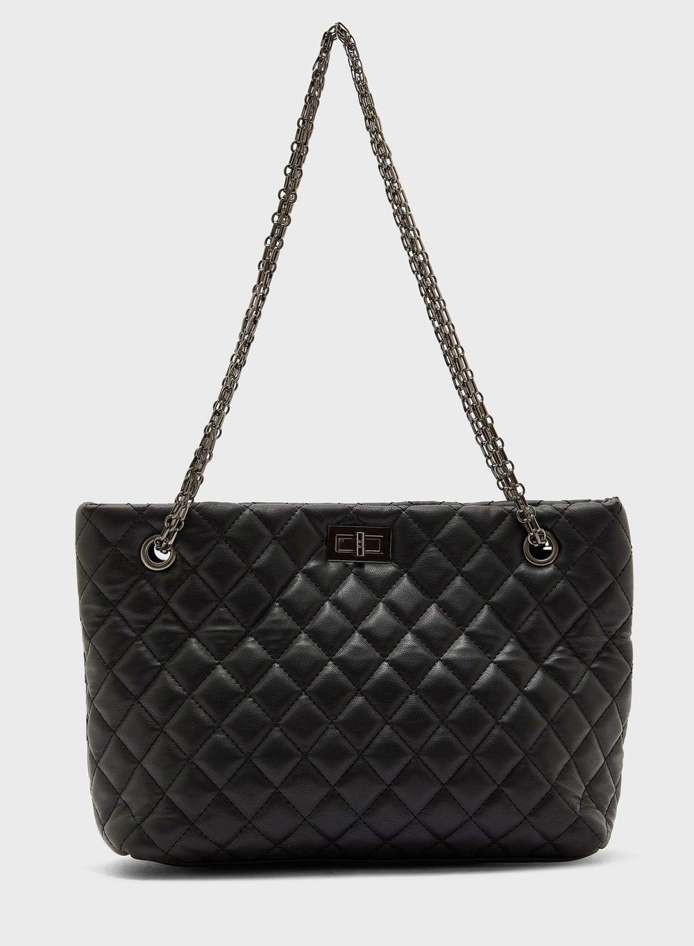 ELLA Quilted Leather Tote Bag - Elegance Meets Function - Image 1