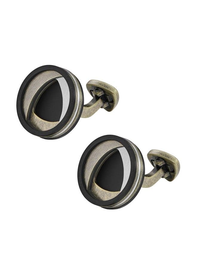 Ducati Corse Valore Bronze & Black Luxury Men’s Cufflinks - Image 1