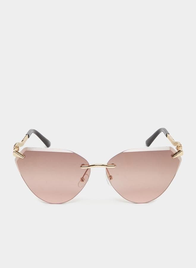 Styli Chic Rimless Cat Eye Sunglasses for Women - Image 1