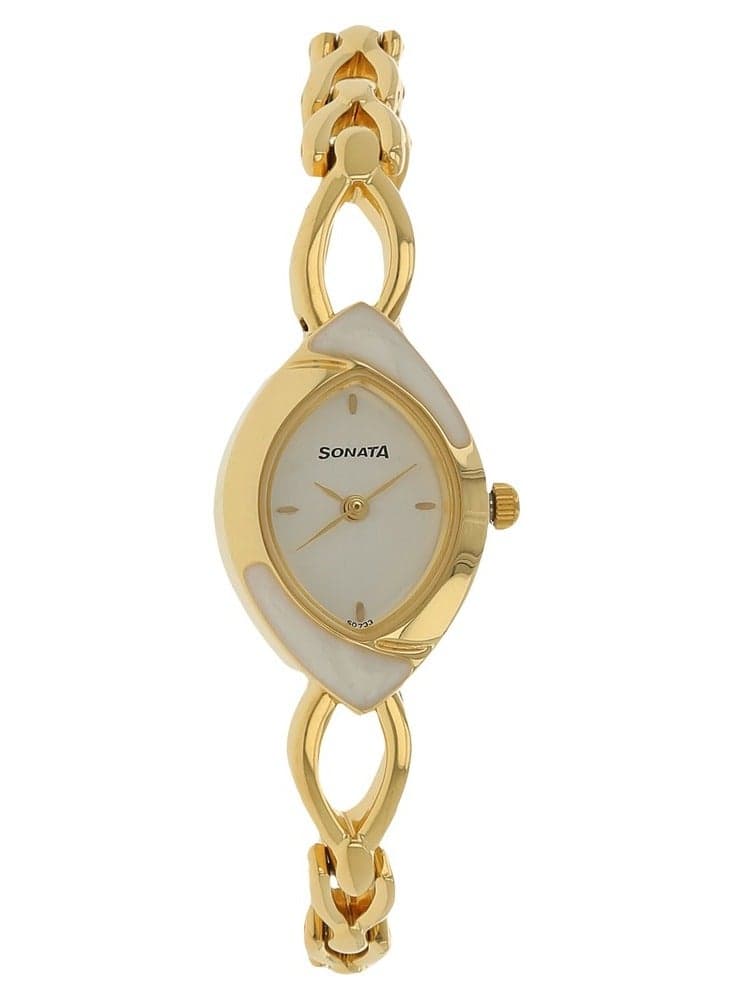 Sonata Golden Elegance 8069YM01 Analog Watch for Women - Image 1