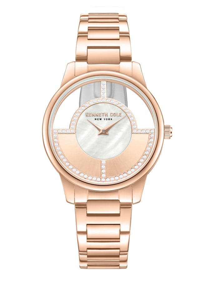Kenneth Cole NY 34mm Rose Gold Elegance Women's Watch - Image 1