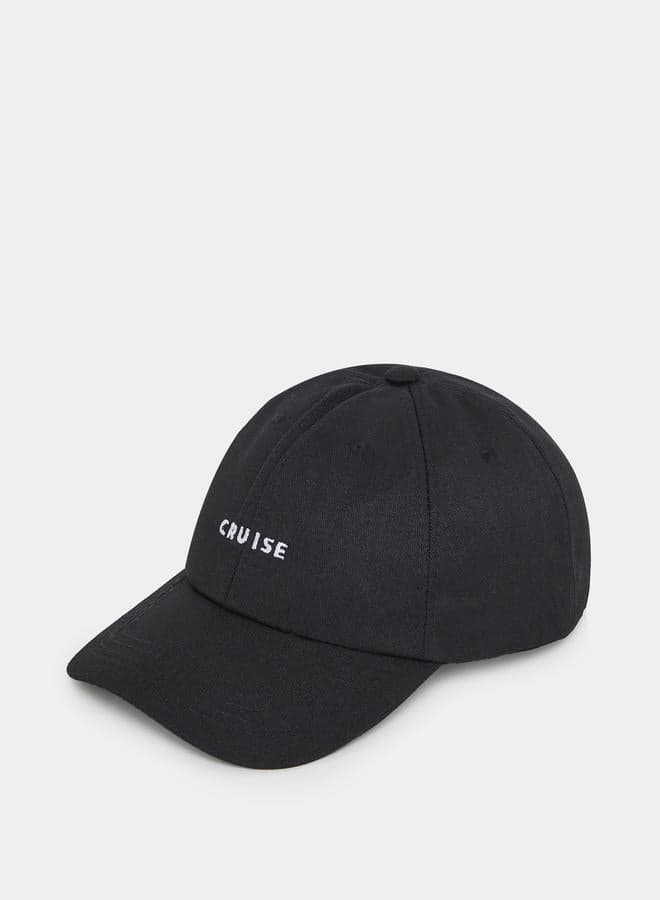 Styli Men's Baseball Cap with Elegant Contrast Embroidery - Image 1