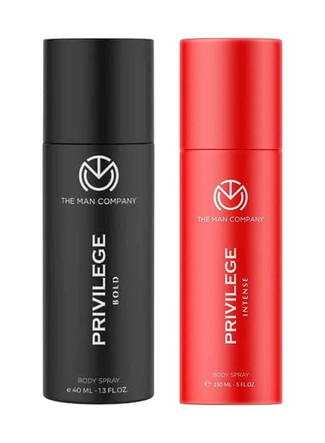 Privilege Active Deodorant Duo Pack | Men's Premium Body Spray 150ml - Image 1